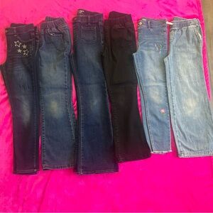 Girls' Stretch Skinny Jeans - Blue and Black